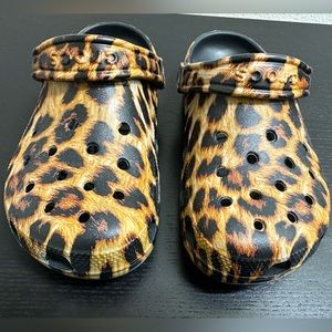 Leopard Print Crocs
